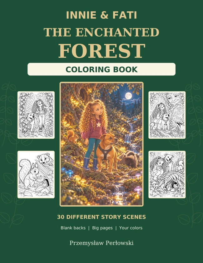 Innie & Fati: The Enchanted Forest Coloring Book