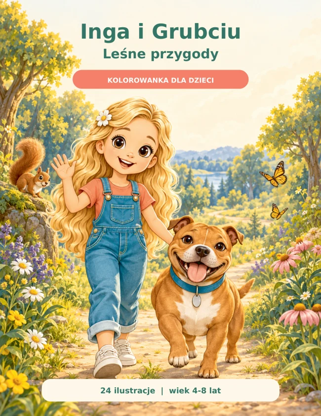 Book cover: Inga i Grubciu: Leśne przygody